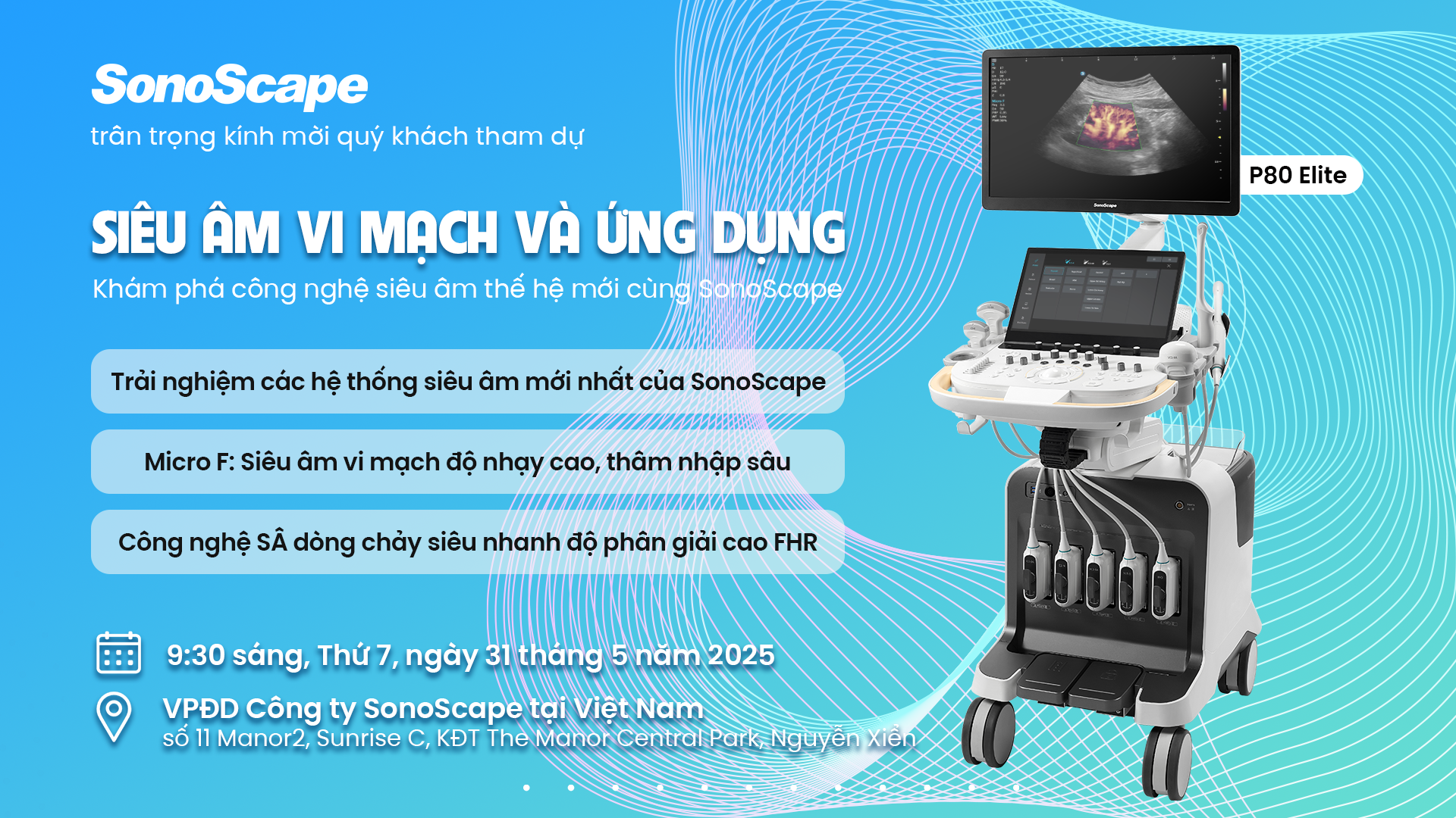 Thư mời Hội thảo Siêu âm Vi mạch SonoScape